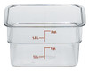 Camwear® CamSquares® Food Storage Container 2 QT Clear Square PC 1/Each