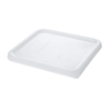 Lid Food Storage Container 9.00X8.47X0.51 IN 2-8 QT White Square LDPE With Snap Lid Food Safe Leak Resistant 1/Each