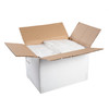 Bouffant Cap 21 IN White PP Pleated Latex Free 100 Count/Pack 10 Packs/Case 1000 Count/Case