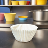Baking Cup 5.51X1.375X2.75 IN White 499 Count/Pack 20 Packs/Case 10000 Count/Case