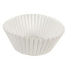 Baking Cup 4.5 IN Paper White Fluted 10000/Case