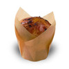Baking Cup 1.25 OZ 1.2 IN Silicone Brown Tulip 100 Count/Pack 10 Packs/Case 1000 Count/Case