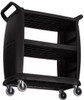 Carlisle Foodservice Products® Utility Cart 18X36.25X38 IN Black PP 1/Each