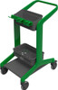 HyGo Cleaning Station 30.7X20.9X40.6 IN Green Black PP SS TPE Rubber Rear Locking Casters Unassembled 1/Each