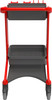 HyGo Cleaning Station 30.7X20.9X40.6 IN Red PP Stainless Steel TPE Rubber Unassembled Rear Locking Casters 1/Each