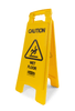 Wet Floor Sign 26 IN Yellow Black 2-Sided 6/Case
