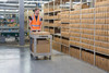 Brute® Transport Cart Medium 44X25.5X39 IN 500 LB Beige Resin Deep Pocket Shelves 5 IN Caster Ergonomic Handle 1/Each