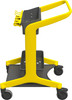 HyGo Cleaning Station 30.7X20.8X40.5 IN Yellow Black PP Stainless Steel TPE Rubber Unassembled Rear Locking Casters 1/Each