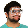 808 Series Goggles Plastic With Clear Frame Clear Lens Indirect Ventilation Elastic Strap 60 Pairs/Case