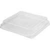 Lid Low Dome 1/2 Size Plastic Clear For Steam Table Pan 100/Case