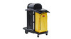 Janitorial Cleaning Cart & Bag 48.25X22X53.5 IN Black Yellow Plastic High Security 1/Each