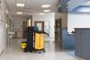 Janitorial Cleaning Cart & Bag 48.25X22X53.5 IN Black Yellow Plastic High Security 1/Each