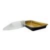 Victoria Bay Steam Table Pan & Lid Combo With Dome Lid 116 OZ Aluminum Black Gold 25/Case
