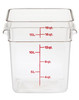 CamSquares® Food Storage Container 18 QT Clear Square PC With Handles 1/Each