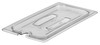 Camwear® Food Pan Cover 1/3 Size 6.94X12.75 IN Clear Rectangle PC Dishwasher Safe Slotted 1/Each