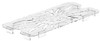 Camwear® Food Pan Drain Shelf 1/3 Clear 6/Case