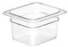 Camwear® Food Pan 1/6 Size 4 IN Clear 1/Each