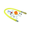 Gas Hose 48 IN Quick Disconnect 1.25 IN NPT Includes Installation Kit 1/Each
