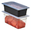 Camwear® Food Pan 1/6 Size 4 IN Black PC 1/Each