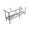 Worktable 30X96X35 IN Stainless Steel Flat Top 1/Each