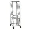 Tray Rack 30X21X69 IN Aluminum Mobile 5 IN Swivel Stem Caster End Loading Holds (24) 15X20 IN Trays (2 Per Ledge) 1/Each