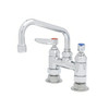 Faucet 6 IN Swing Nozzle Deck Mount 4 IN Centers Ceramic Cartridge 1/Each