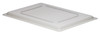 Food Tote Box Lid 18X26 IN White PP 1/Each
