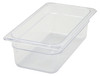 Food Pan 1/3 Size 12.75X6.875X3.75 IN Rectangle Plastic 1/Each
