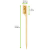 Allergy Label Pick 3.5X0.03 IN Bamboo Natural 100 Count/Pack 10 Packs/Case 1000 Count/Case