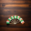 Poly King® Flag Pick Mexican 144 Count/Pack 100 Packs/Case