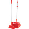 Vikan® Lobby Dust Pan 14.6X7.1X47.5 IN Red PP Anodized Aluminum Polyester 1/Each