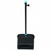 Impact® Lobby Dust Pan 14 IN 0.5 GAL Black Blue PVC Wet & Dry Locking Handle Cleaning Teeth Rear Wheels 1/Each