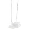 Vikan® Lobby Pan & Broom 14.6X7.1X47.5 IN White PP Anodized Aluminum Polyester Hang Hole Comfort Grip Med Bristle 1/Each