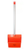 Sparta® Lobby Dust Pan 30 IN Orange PP Aluminum Locking Yoke Serrated Edge Hanger Hole 6/Each