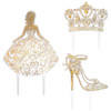 Cake Decorating Layon Gold Quinceanera 1/Each