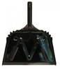 Dust Pan 12 IN Black Metal Heavy Duty 1/Each