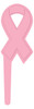 Cake & Cupcake Topper Pick 2.85X0.85X0.1 IN Pink Ribbon 144/Case