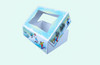 Bakery Box 8X5.75X2.5 IN Paperboard Winter Wonderland Automatic With Window 150/Case
