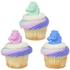 Cake & Cupcake Topper Ring Plastic Assorted Unicorn 144/Pack