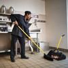 Maximizer™ Dust Pan Black Yellow Plastic Heavy Duty Oversized 1/Each