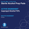 Alcohol Prep Pad 3 IN Large 100/Box