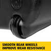 Executive Series™ Lobby Pro® Lobby Dust Pan 12.8X11.3X5 IN Black Plastic Metal Vinyl Rear Wheels 1/Each
