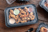 MealMaster® ClearView® Chicken Barn & Lunch Box 8 Piece 13.3X8.4X4 IN MFPP OPS Black Clear 105/Case
