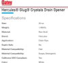 Hercules Glug Drain Cleaner 20 OZ Crystals 3/Pack