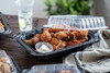 Barn & Lunch Box 16 OZ 14X10.5X4 IN MFPP OPS Black Clear With Handle Large Vented Microwavable-Base Only 50/Case