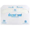 Discreet Seat® Toilet Seat Cover White Half-Fold 250 Sheets/Pack 20 Packs/Case