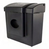 Scensibles® Menstrual Care Disposal Receptacle Black Polypropylene Copolymer (PPC) Surface Mount Combination 1/Each