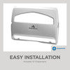 Safe-T-Gard® Toilet Seat Cover Dispenser 11.75X2.5X11.75 IN White 1/2 Fold Hygienic Durable Touchless 1/Each