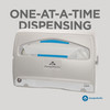 Safe-T-Gard® Toilet Seat Cover Dispenser 11.75X2.5X11.75 IN White 1/2 Fold Hygienic Durable Touchless 1/Each