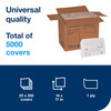 Tork Toilet Seat Cover V1 14.5X9.5 IN 14.5X9.5 IN White Half-Fold Universal Refill 12/Case